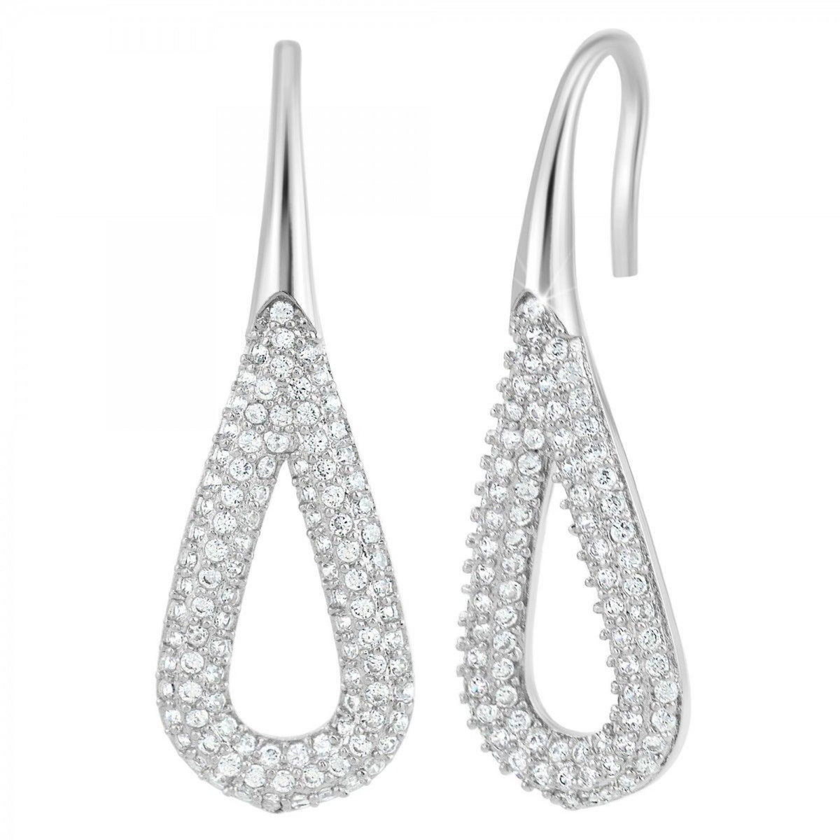 SC CRYSTAL Boucles d'oreilles SC Crystal ornées de Cristaux scintillants