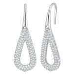SC CRYSTAL Boucles d'oreilles SC Crystal ornées de Cristaux scintillants