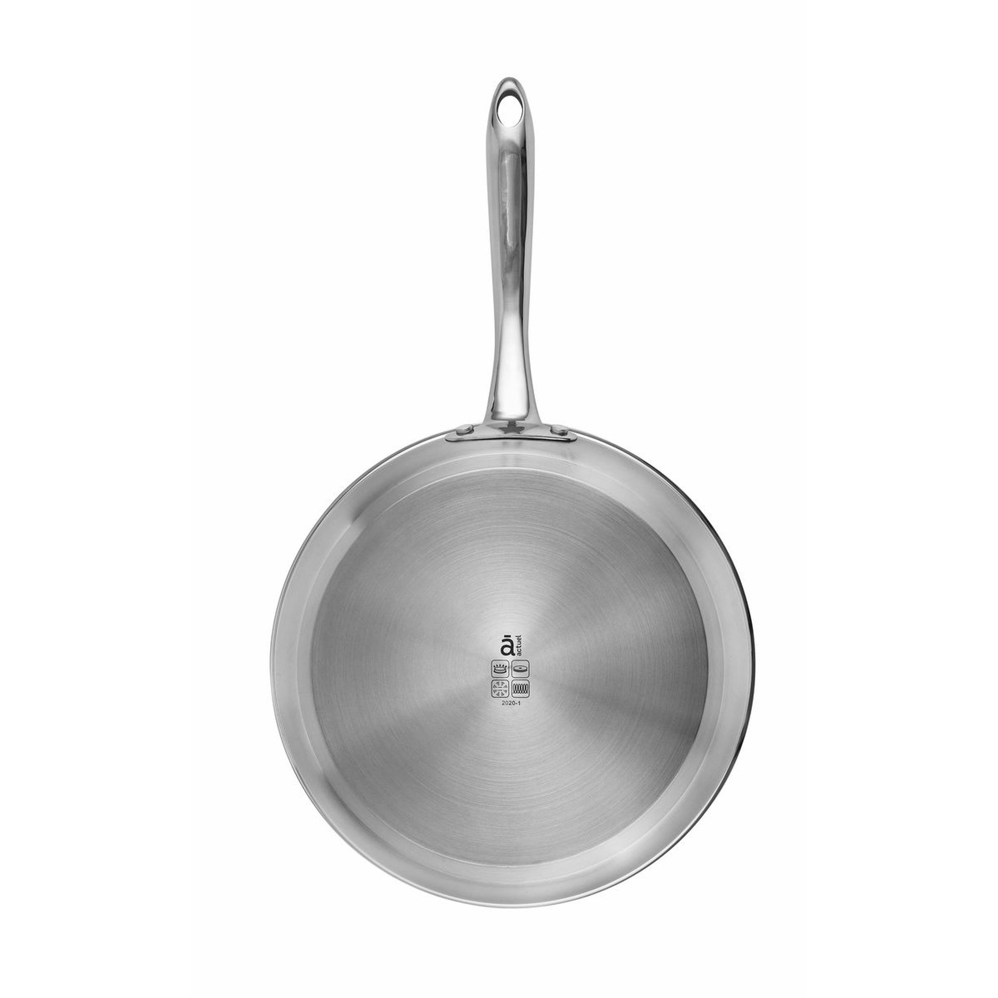 Voir la diapositive 2 : ACTUEL Poêle induction inox 24 cm 