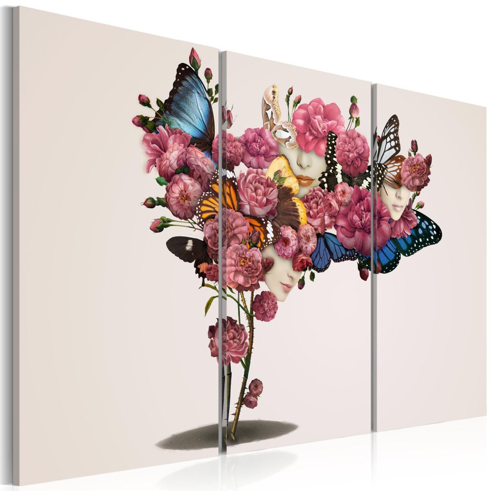 Voir la diapositive 1 : Paris Prix Tableau imprimé  papillons, fleurs & carnaval