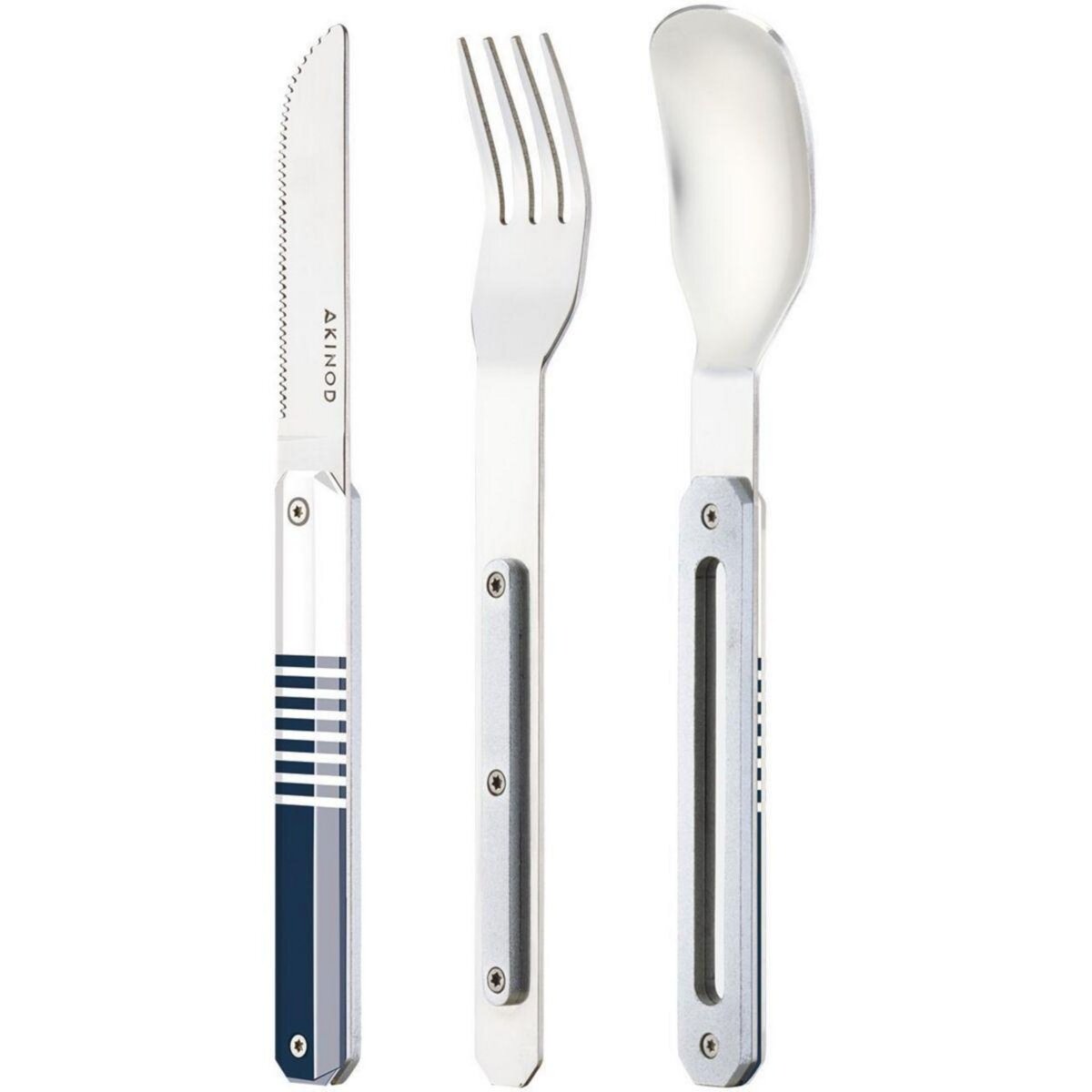 AKINOD Couverts 3 couverts droits 12h34 mariniere bleue