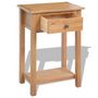 Voir la diapositive 4 : VIDAXL Table console 50 x 32 x 75 cm Bois de chene massif