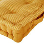 Voir la diapositive 2 : ATMOSPHERA Coussin de Sol Carré  Otto  40x40cm Ocre