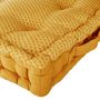 Voir la diapositive 2 : Paris Prix Coussin de Sol Carré  Otto  40x40cm Ocre