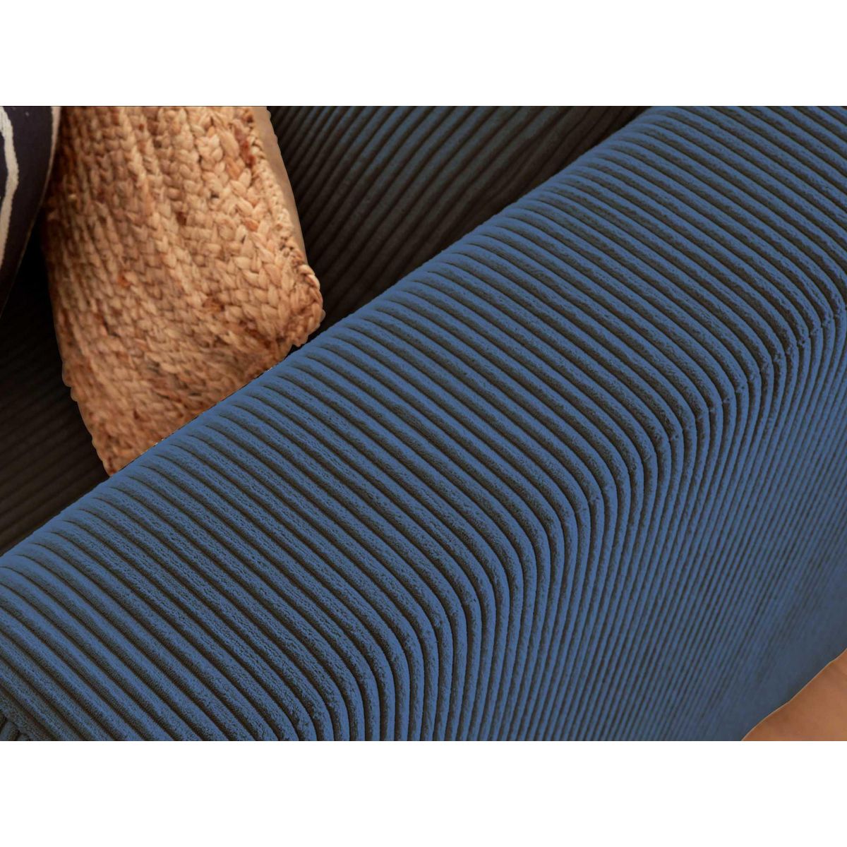 LISA DESIGN Victoire - canapé modulable d'angle gauche - 5 places - en velours côtelé