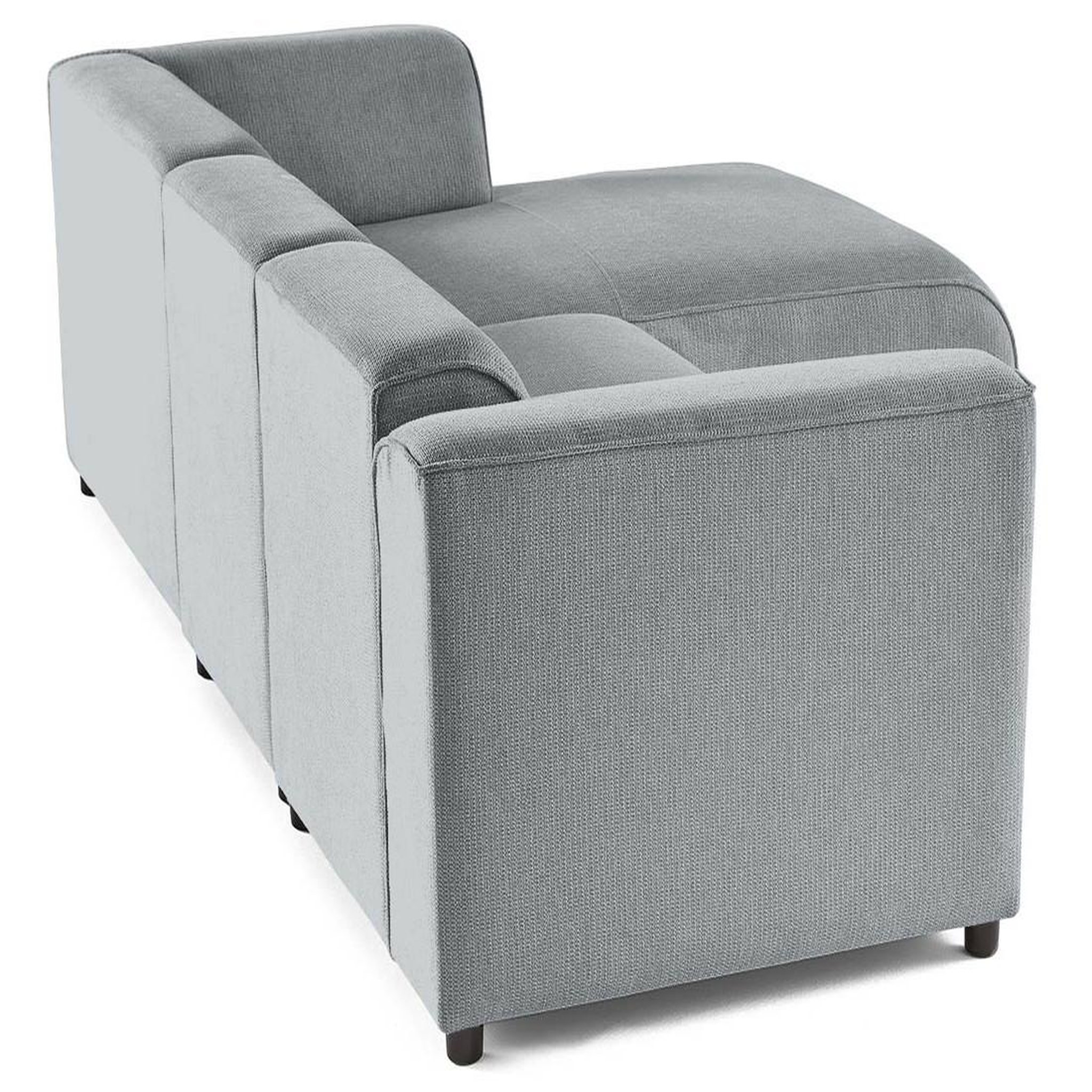 Voir la diapositive 6 : LISA DESIGN Suaro - canapé modulable d'angle droit 4 places en tissu texturé