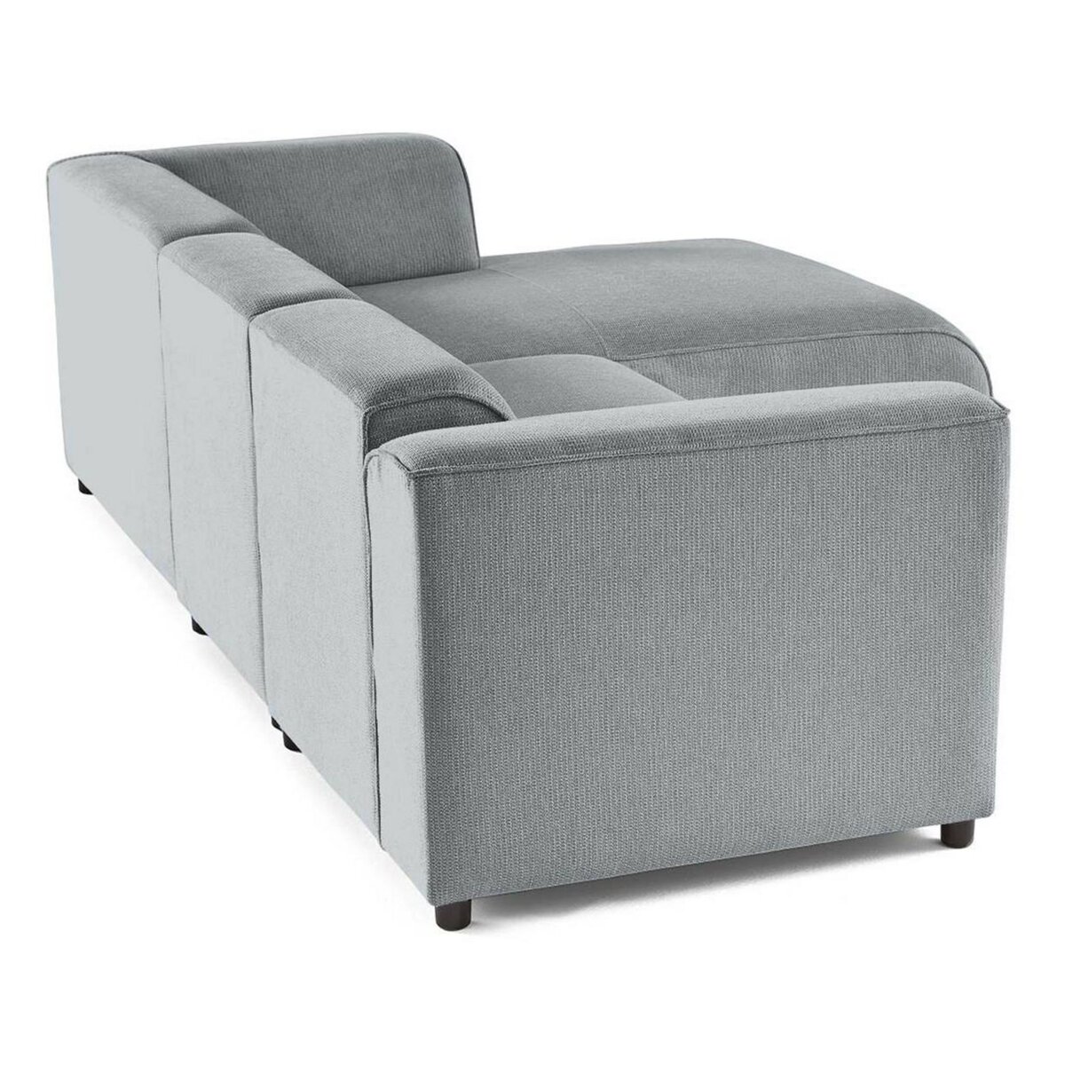 LISA DESIGN Suaro - canapé modulable d'angle droit 4 places en tissu texturé