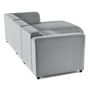 Voir la diapositive 6 : LISA DESIGN Suaro - canapé modulable d'angle droit 4 places en tissu texturé