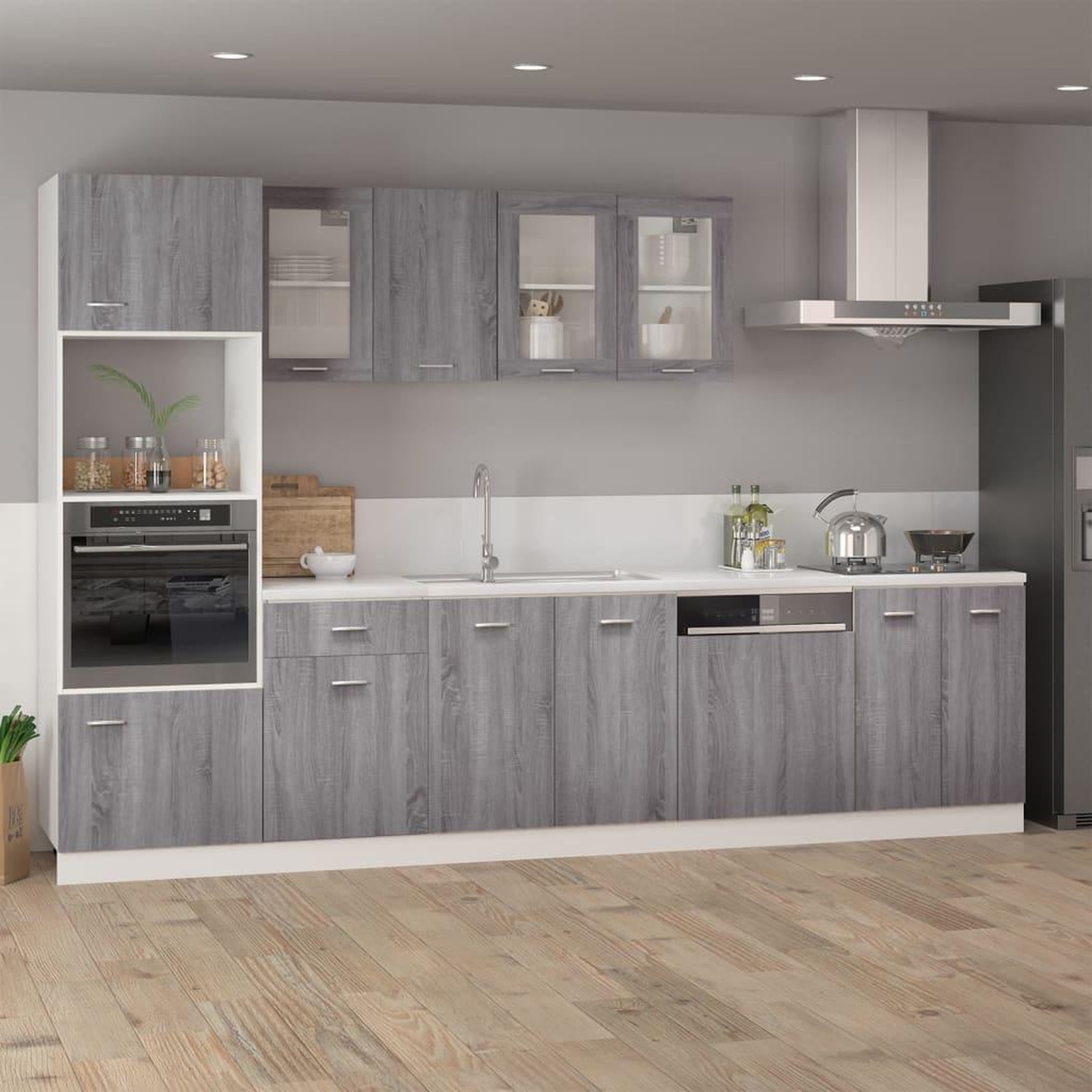 Voir la diapositive 3 : VIDAXL Armoire suspendue Sonoma gris 39,5x31x60 cm Bois d'ingenierie