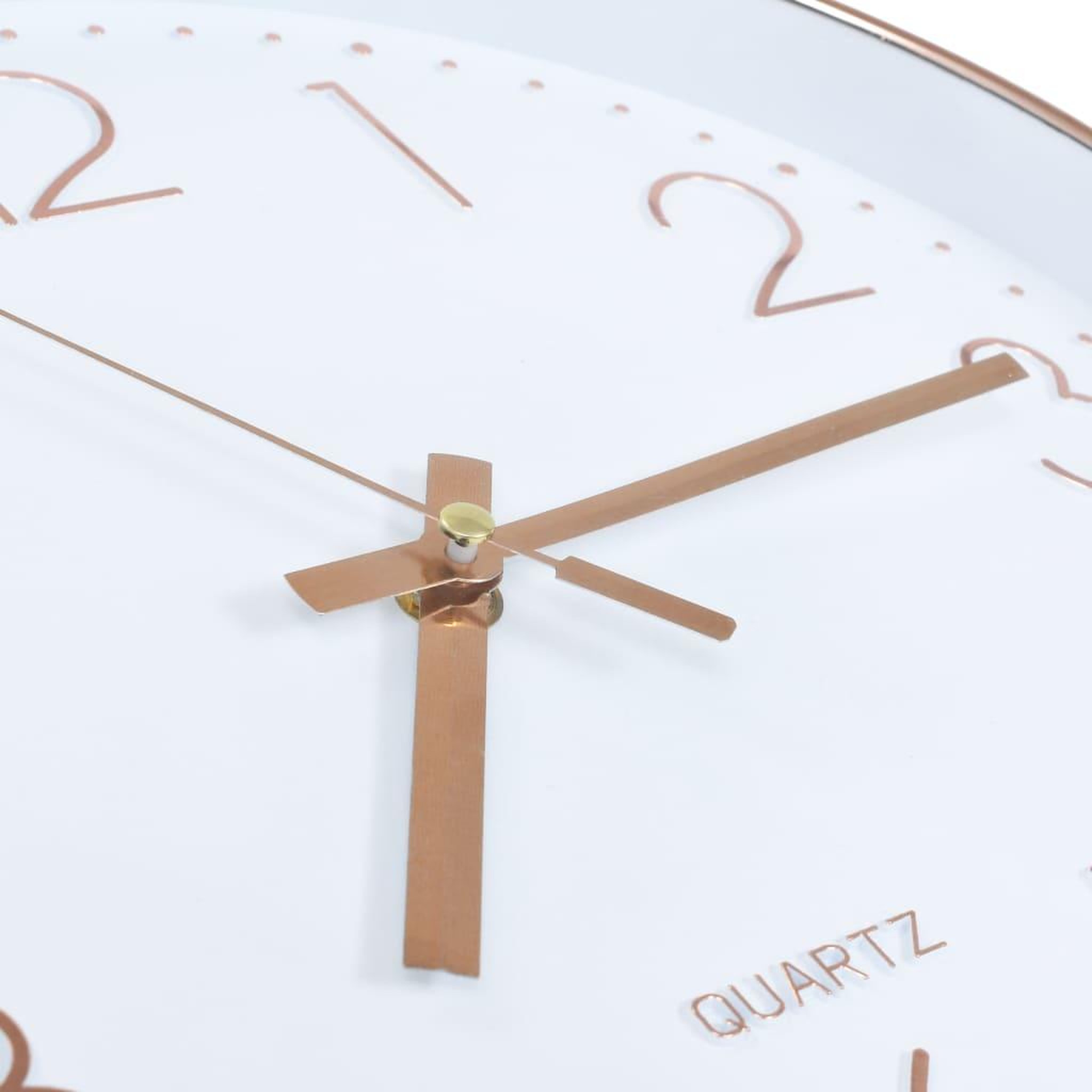 Voir la diapositive 4 : VIDAXL Horloge murale 30 cm Or rose