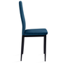 Voir la diapositive 6 : ID MARKET Lot de 6 chaises JULIA en velours bleu pour salle à manger