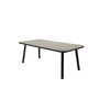 Voir la diapositive 3 : Paris Prix Table de Jardin en Verre  Paola  200cm Noir & Marron