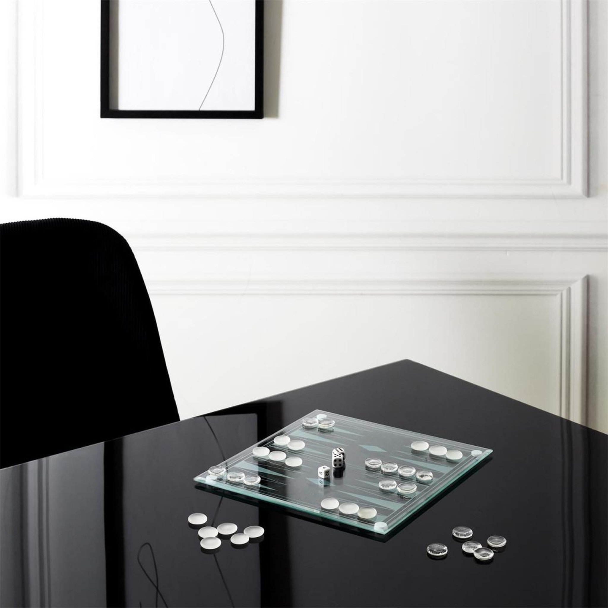 Voir la diapositive 6 : MISTER GADGET Jeu de société  backgammon  25cm transparent