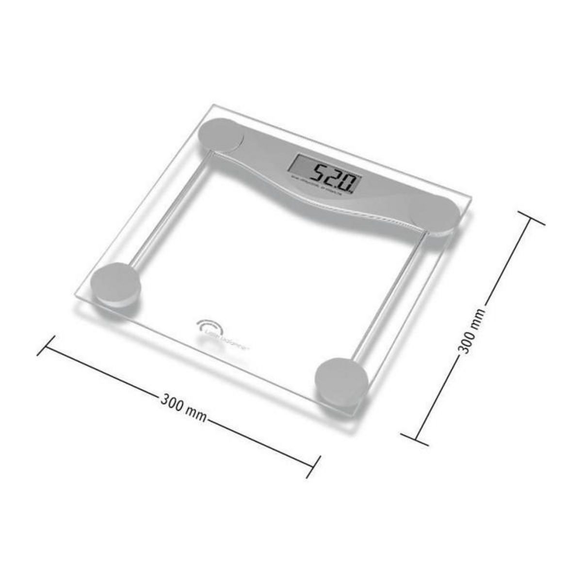 LITTLE BALANCE LITTLE BALANCE 8193 SB2 Electronique, Pese-personne electronique, Plateau verre trempe transparent, 160 kg / 100 g, Transparent