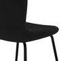 Voir la diapositive 5 : Rendez vous déco Lot de 2 chaises effet laine bouclette blanche et pieds en métal - Koko