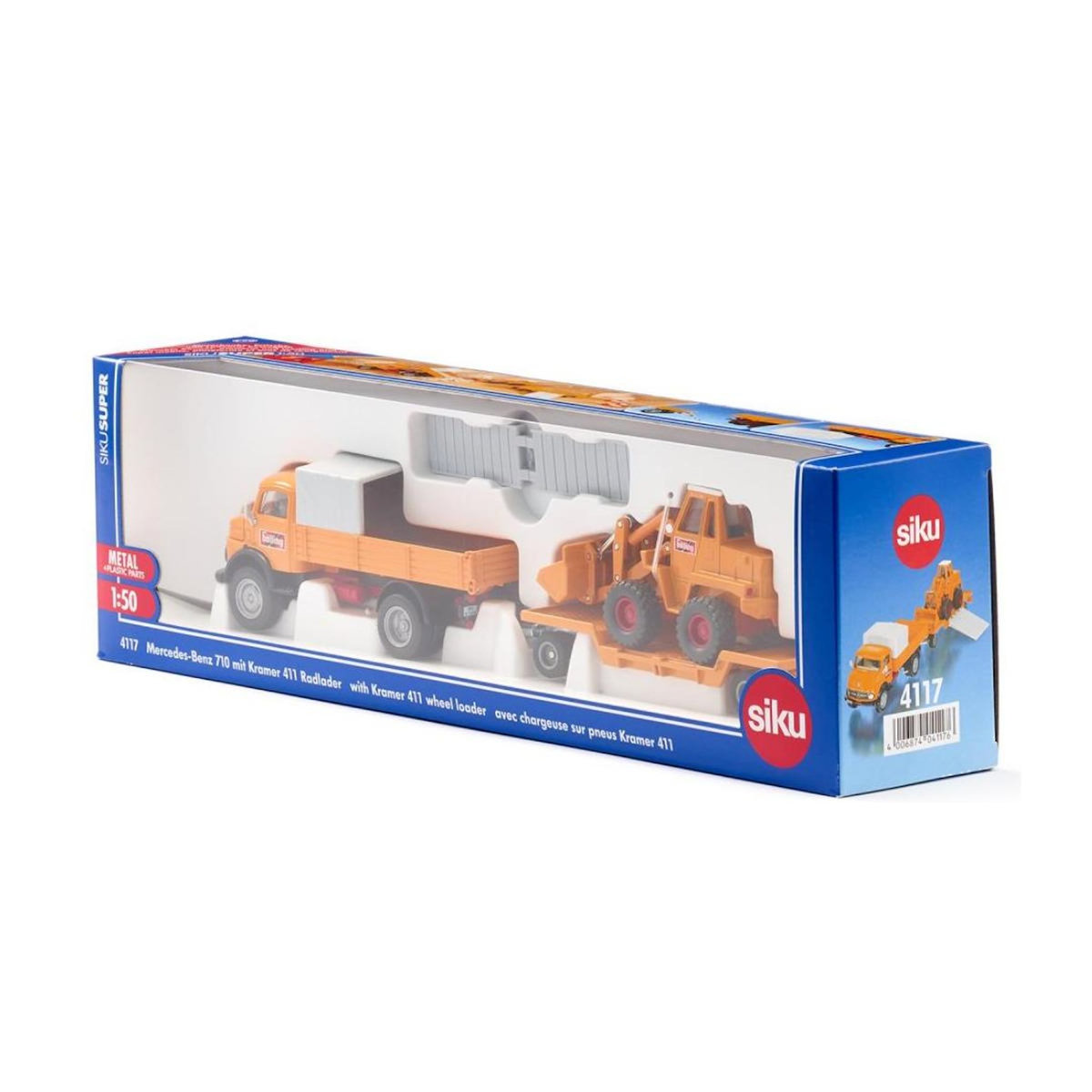 Siku 4117 Mercedes-Benz 710 avec chargeuse sur pneus Kramer