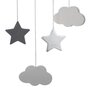 Voir la diapositive 3 : Atmosphera Kids Suspension Enfant  Lune  43cm Gris