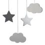 Voir la diapositive 3 : Paris Prix Suspension Enfant  Lune  43cm Gris