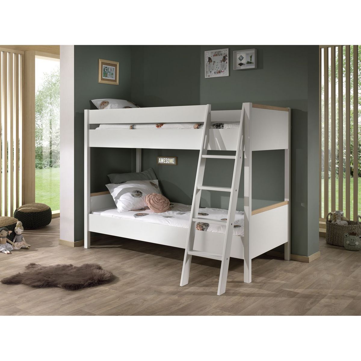 Lit superposé 90 x 200 cm AIMY