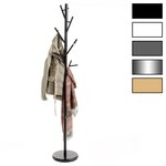 IDIMEX Porte-manteaux ZENO, en métal laqué. Coloris disponibles : Jaune, Bicolore, Noir, Marron, Blanc, Beige, Vert, Gris