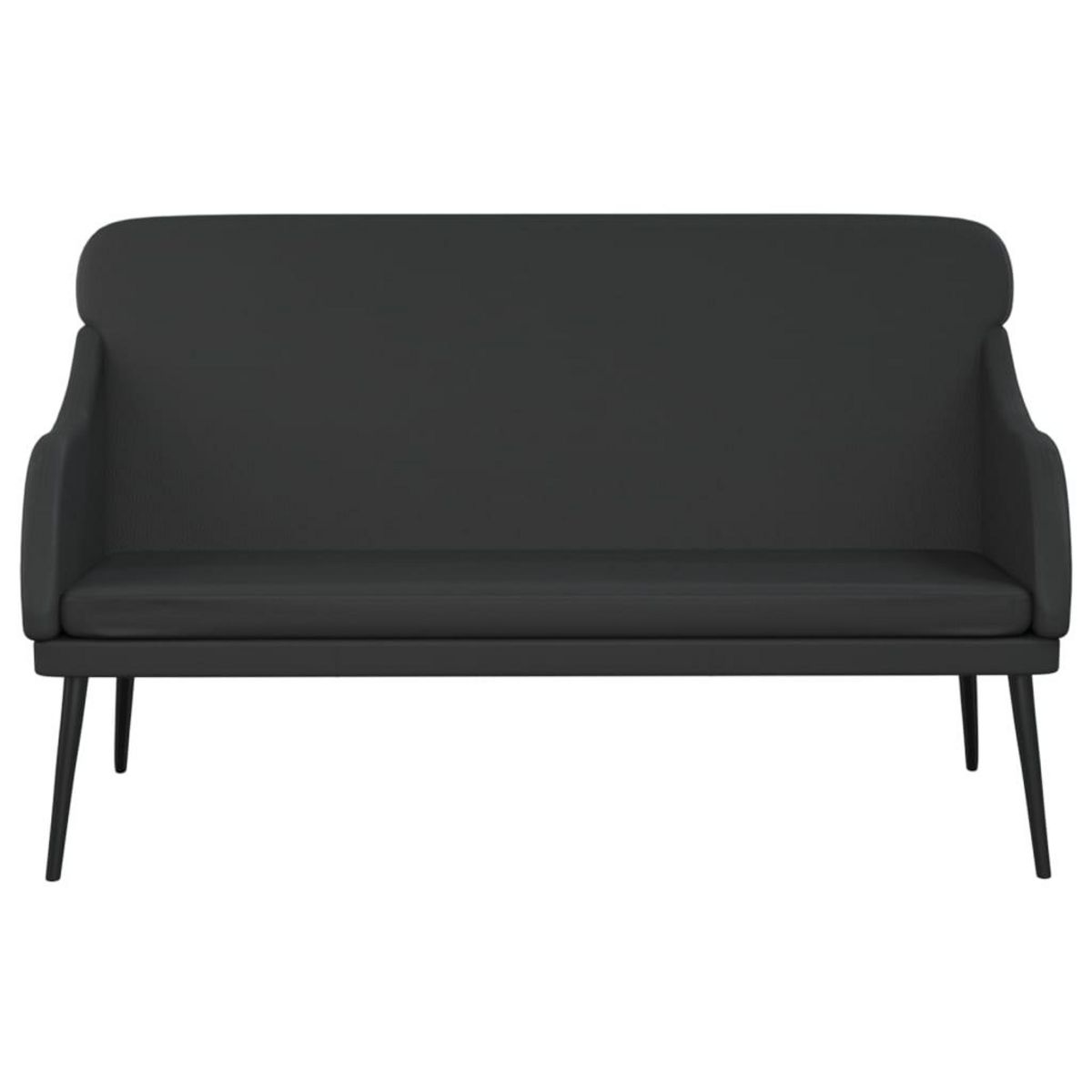 VIDAXL Banc Noir 110x76x80 cm Similicuir