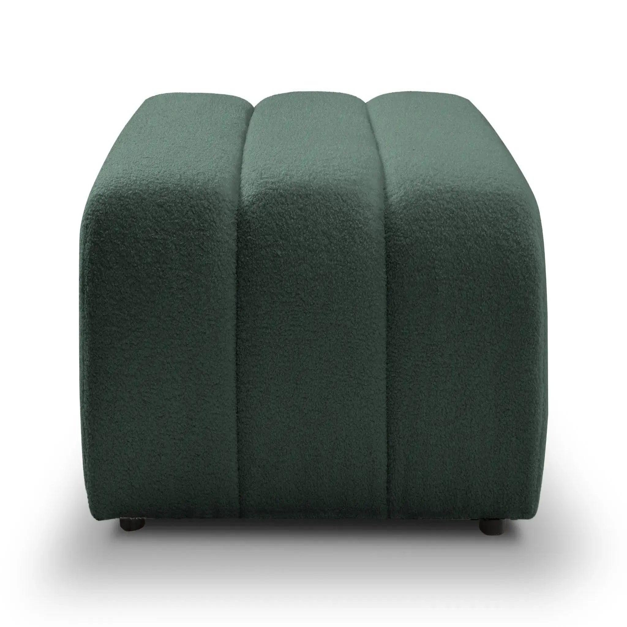 Voir la diapositive 1 : CASANOVA PARIS Celeste - pouf tissu bouclette