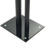 Voir la diapositive 5 : VIDAXL Support haut parleur 2pc Verre trempé Design 2 colonnes Noir