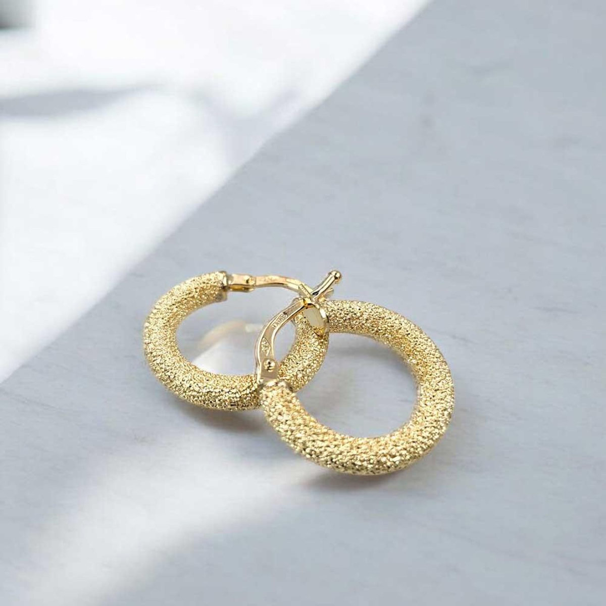 L'ATELIER D'AZUR Boucles d'Oreilles Créoles - Or Jaune