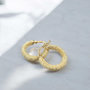 Voir la diapositive 2 : L'ATELIER D'AZUR Boucles d'Oreilles Créoles - Or Jaune