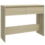 Voir la diapositive 2 : VIDAXL Table console chene sonoma 100x35x76,5 cm bois d'ingenierie