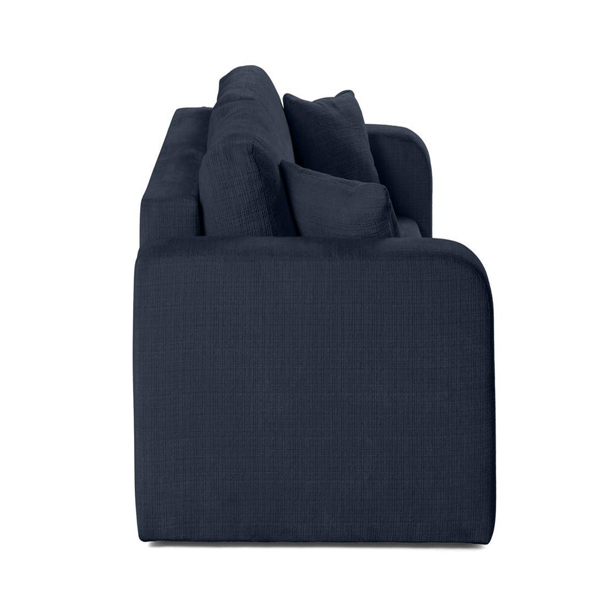 Voir la diapositive 4 : BEST MOBILIER Miro - canapé droit 2 places - en velours texturé