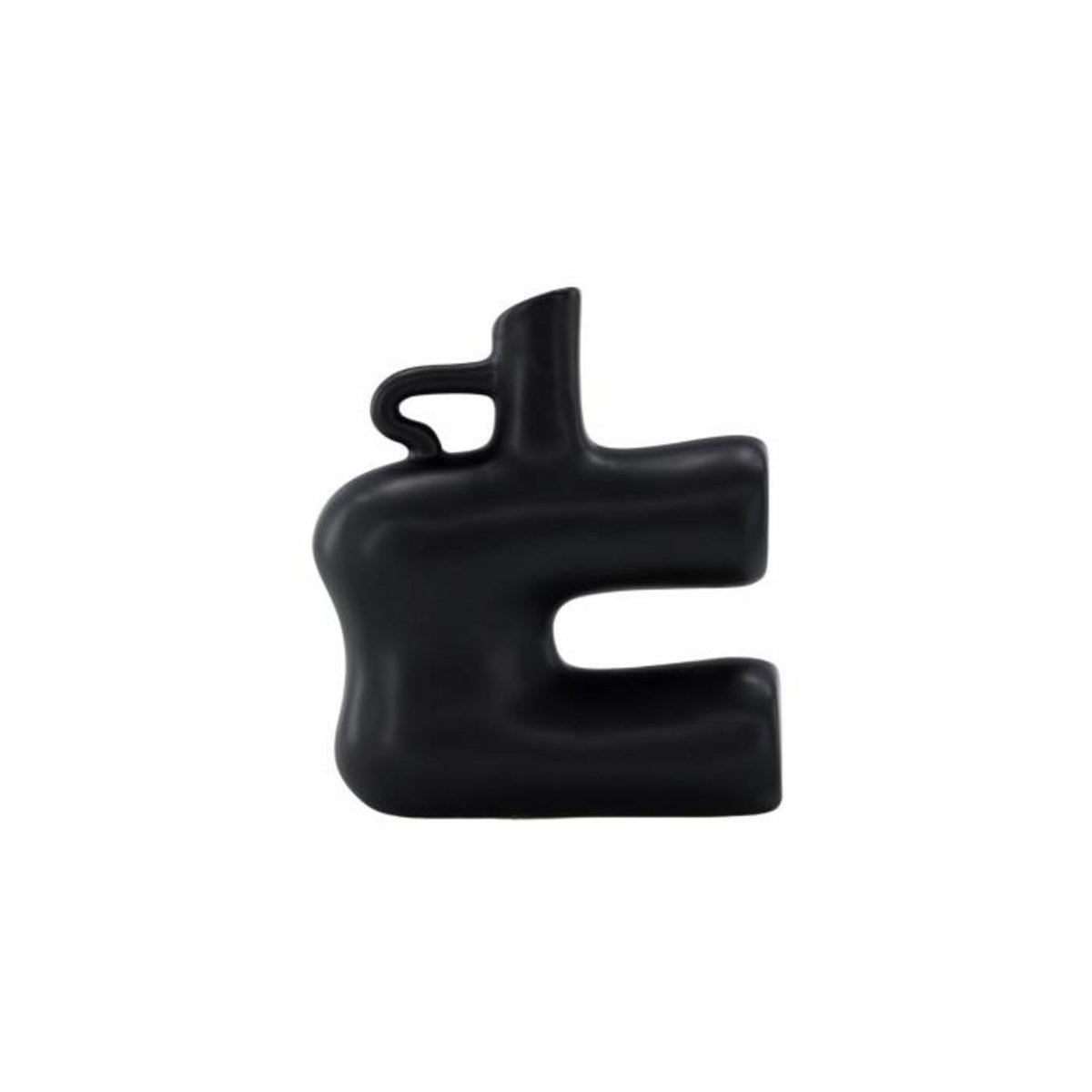 Paris Prix Vase Design en Céramique  Dity  19cm Noir