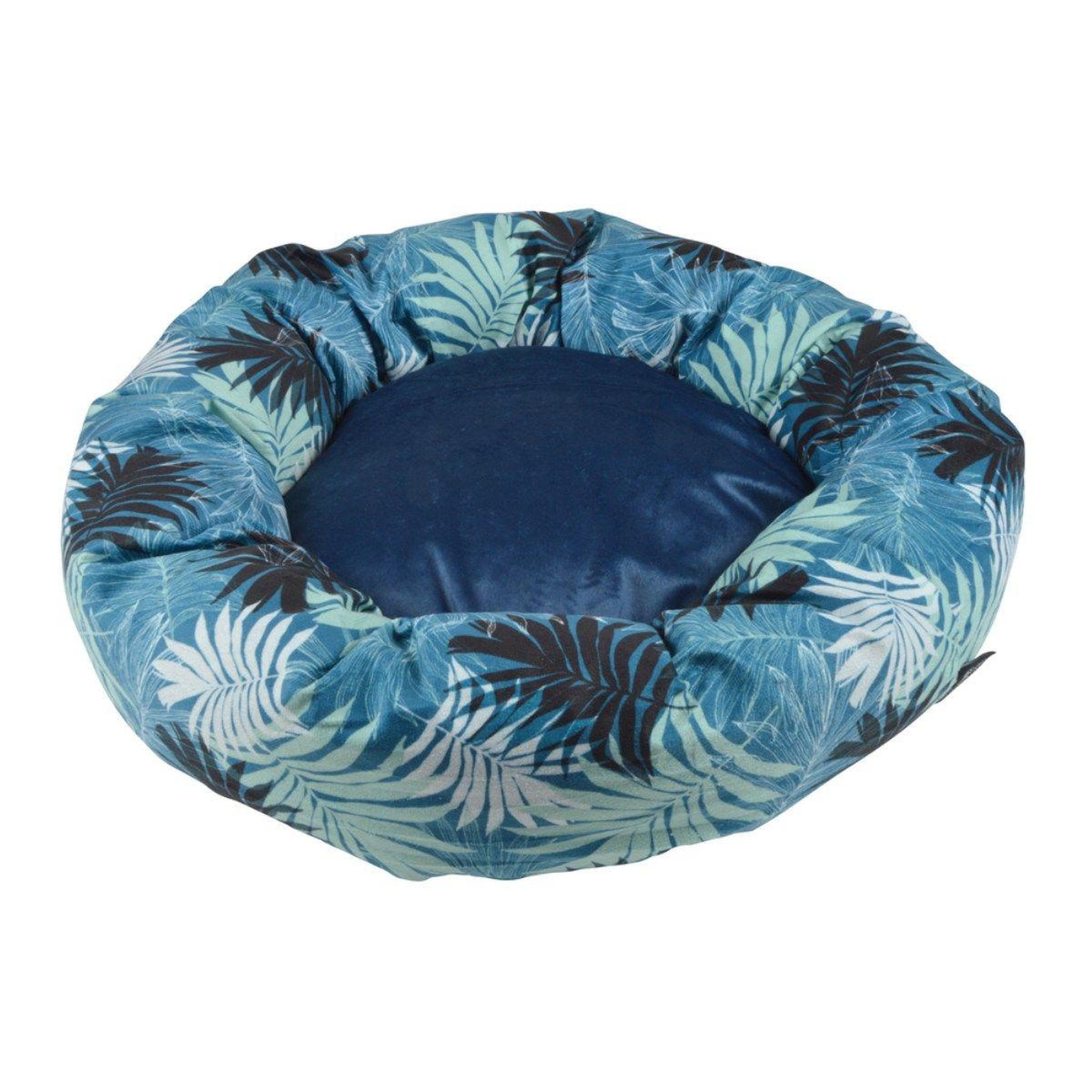 LOVE STORY Panier rond chien & chat  eden  50cm bleu