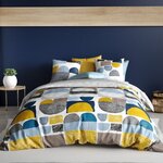 ATELIER DU COTON Housse de couette 260x240 ASTRA + 2 taies coton 57 fils