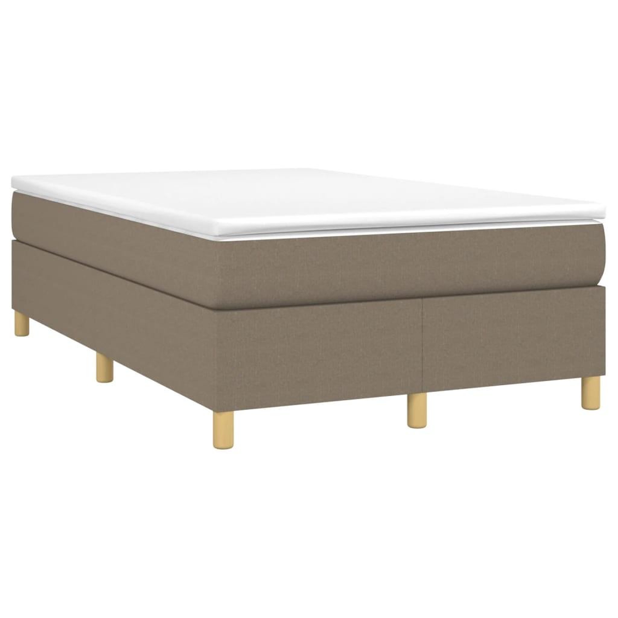 Voir la diapositive 3 : VIDAXL Cadre de lit sans matelas taupe 120x200 cm tissu