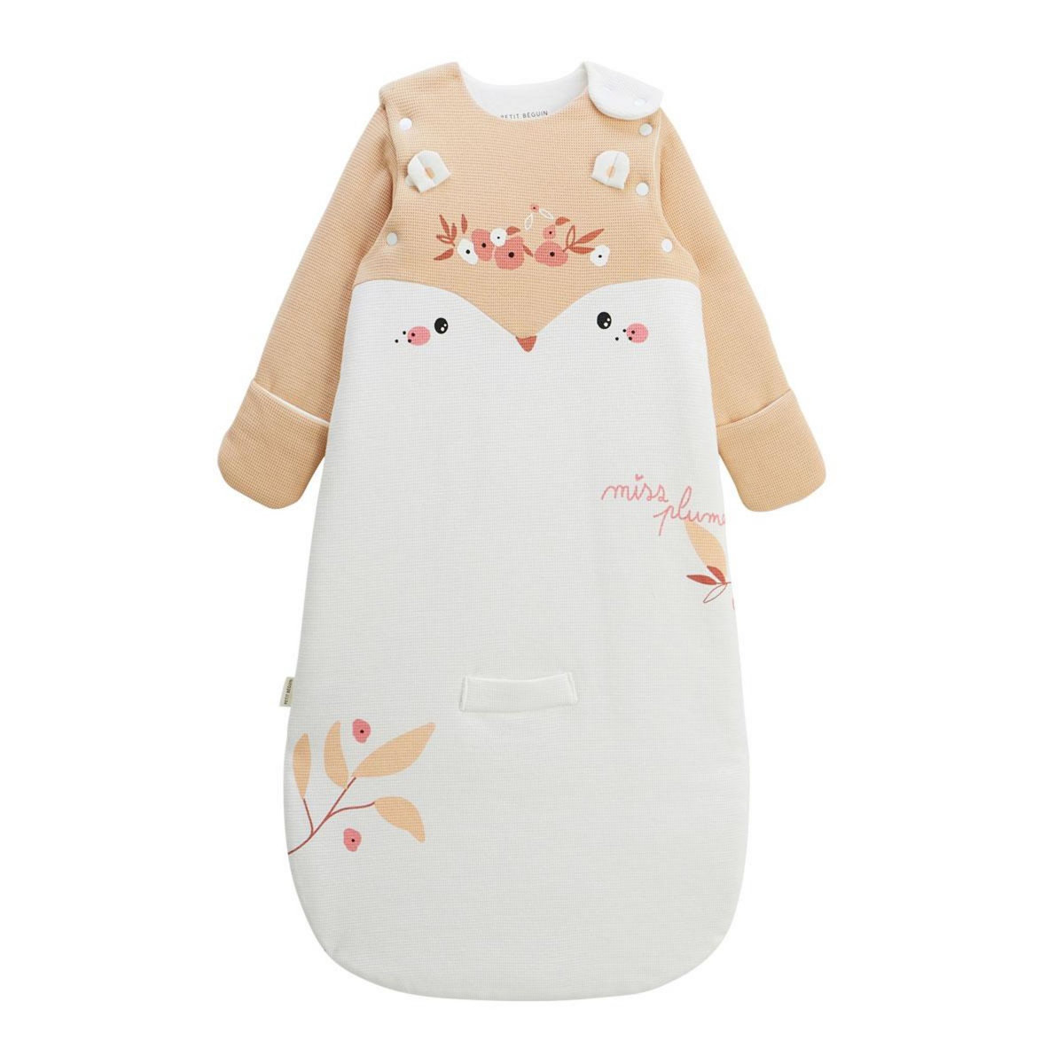 Petit Béguin Gigoteuse siège auto TOG 3 avec manches amovibles Miss Plume