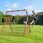 Voir la diapositive 2 : HOMCOM Filet de rebond football pliable réglable 5 angles - acier - 103x72x89cm - rouge