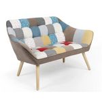 Paris Prix Canapé 2 Places Scandinave  Taone  128cm Multicolore