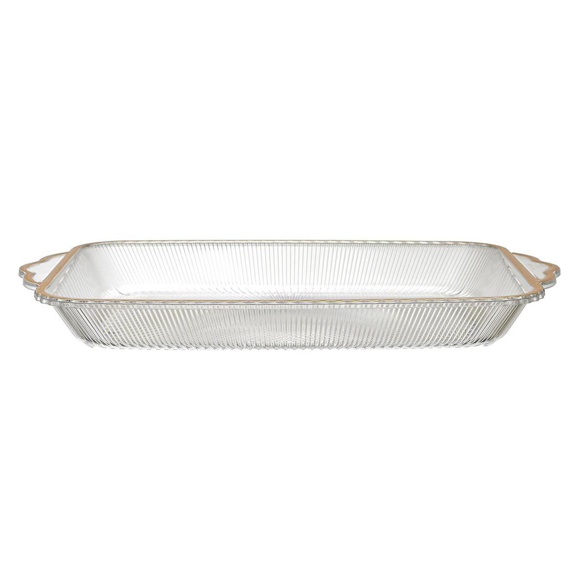 Voir la diapositive 2 : The Home Deco Factory Plateau de service design  mirage  41cm transparent