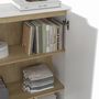 Voir la diapositive 5 : ID MARKET Meuble de rangement 2 portes HELSINKI scandinave blanc