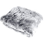 TOILINUX Plaid à poils doux TINN. Coloris disponibles : Marron, Gris