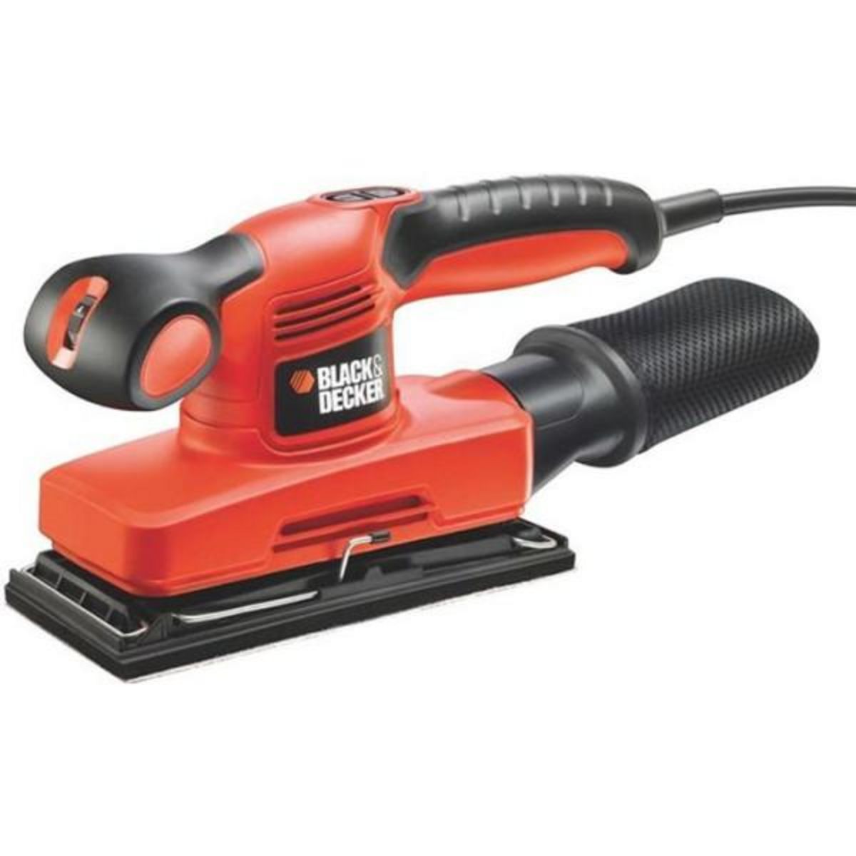 BLACK + DECKER Ponceuse Vibrante 1/3 Feuille Filaire 240W BLACK+DECKER ( Livrée en Coffret + 5 Abrasifs) - KA320EKA-QS