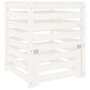 Voir la diapositive 2 : VIDAXL Composteur Blanc 63,5x63,5x77,5 cm Bois massif de pin