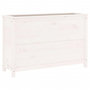 Voir la diapositive 2 : VIDAXL Lit sureleve de jardin blanc 119,5x40x78 cm bois de pin massif