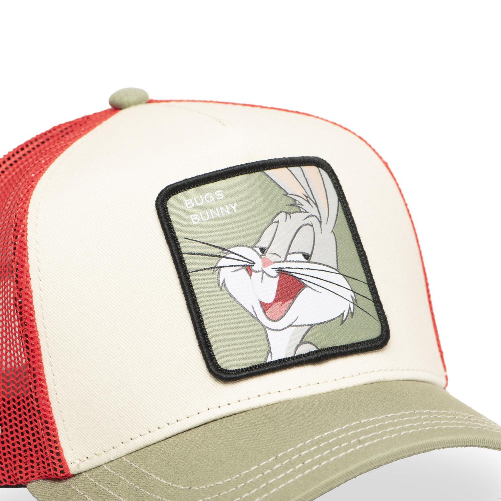 Voir la diapositive 3 : CAPSLAB Casquette trucker avec filet en sergé de coton looney tunes bug bunny