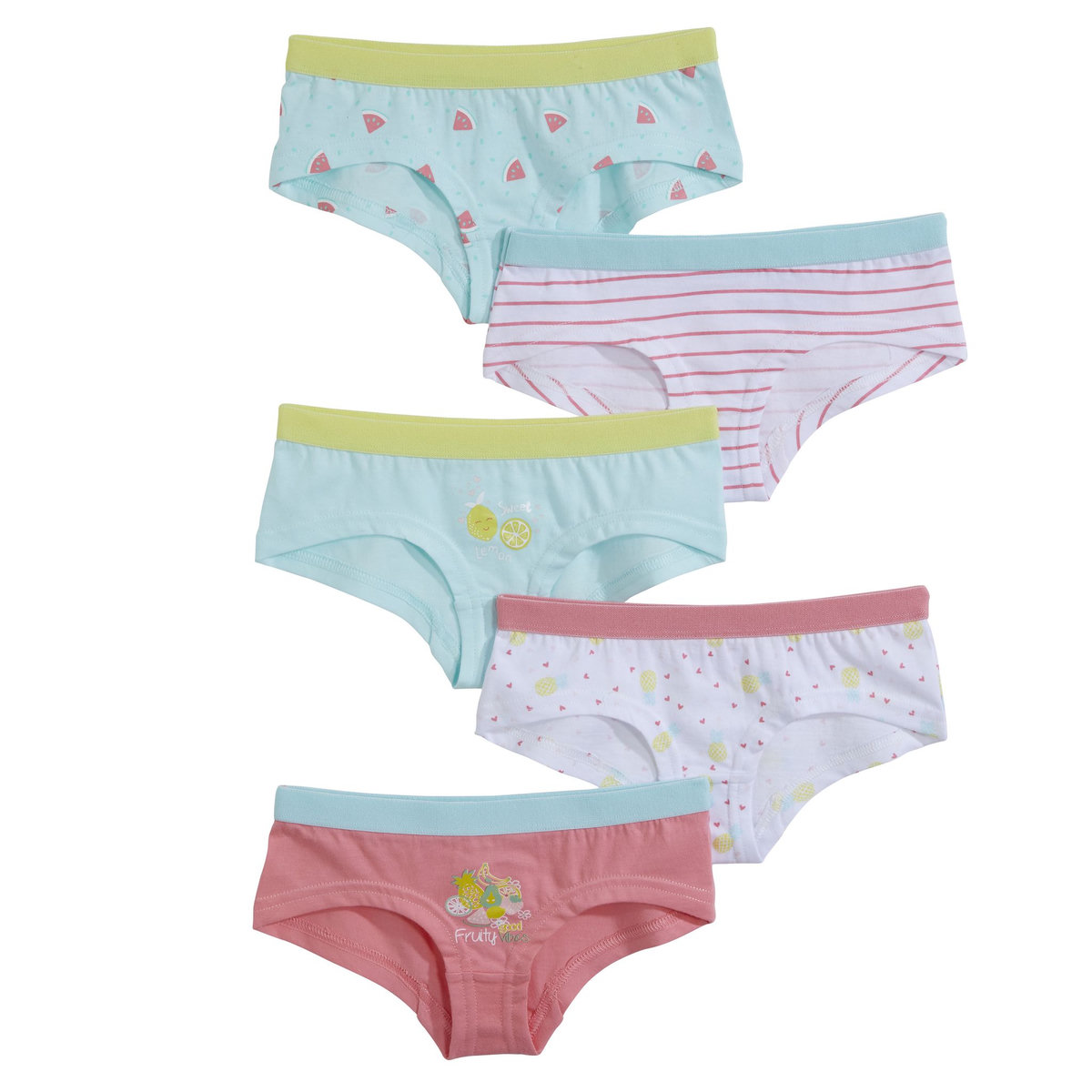 INEXTENSO Lot de 5 shorties fille 