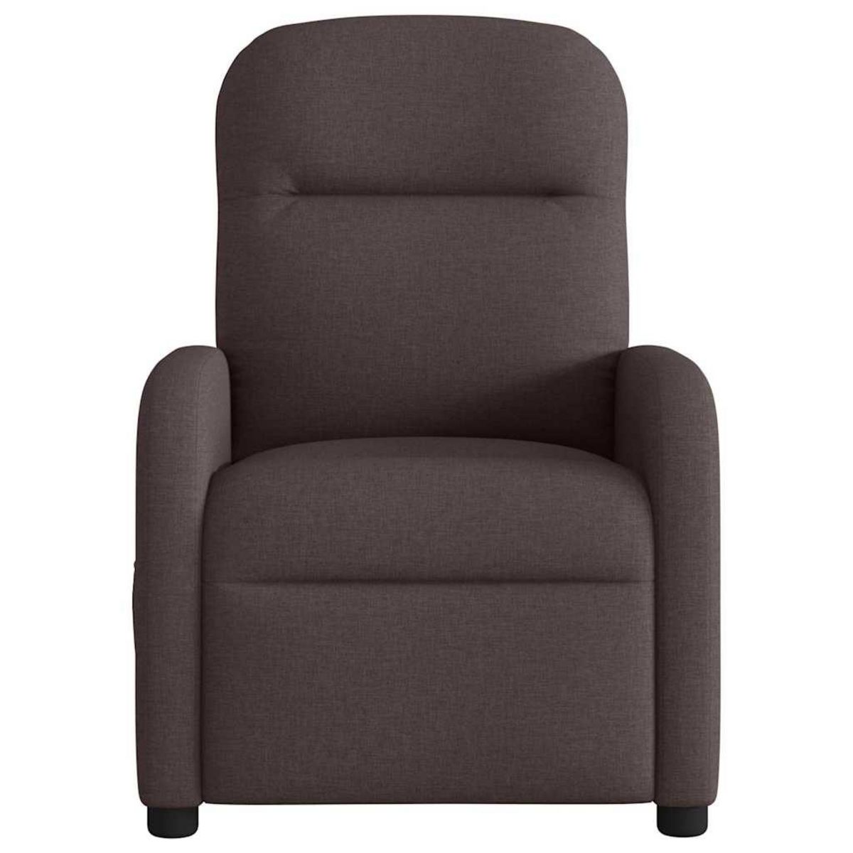 VIDAXL Fauteuil de massage inclinable Marron fonce Tissu
