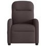 Voir la diapositive 3 : VIDAXL Fauteuil de massage inclinable Marron fonce Tissu