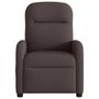 Voir la diapositive 3 : VIDAXL Fauteuil de massage inclinable Marron fonce Tissu