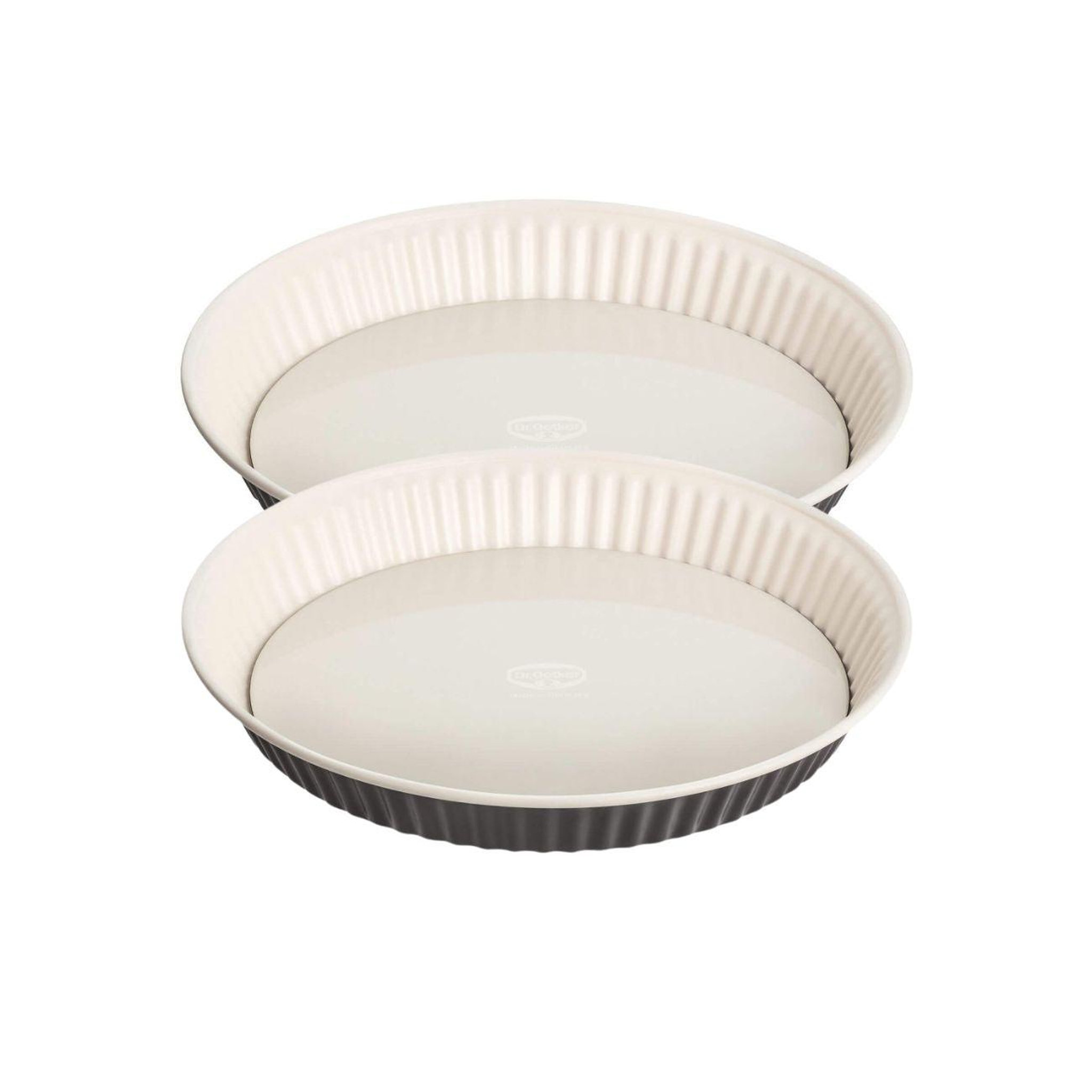 DR.OETKER Ensemble de 2 moules à tarte quiche 28 cm en email dr. Oetker exclusive